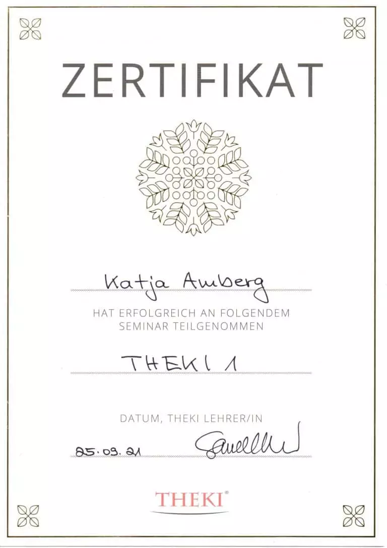 Theki1-Zertifikat